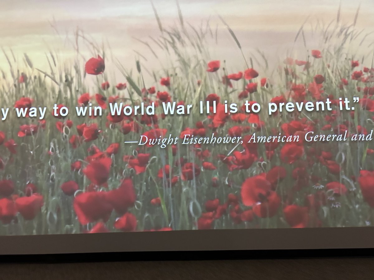 Eisenhower: The only way to win World War III is to avoid it”