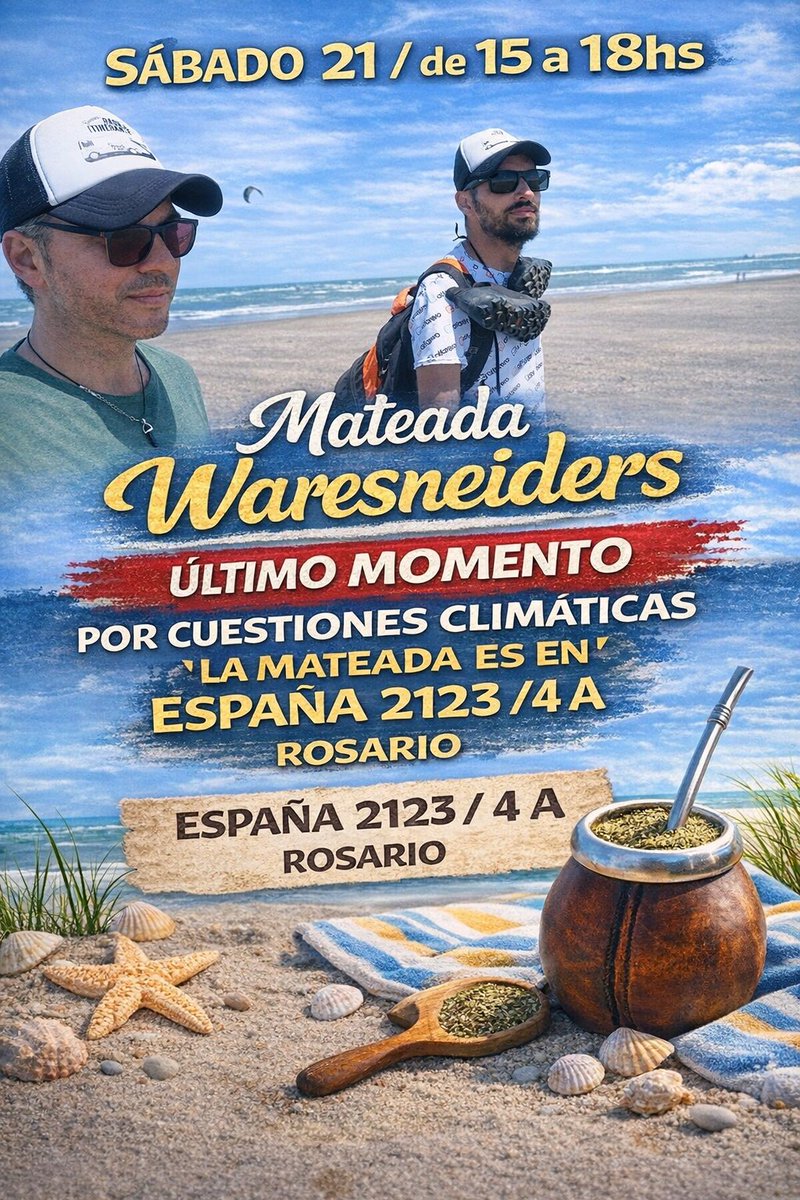 ‼️ ÚLTIMO MOMENTO ‼️
Cambio de lugar por cuestiones climáticas