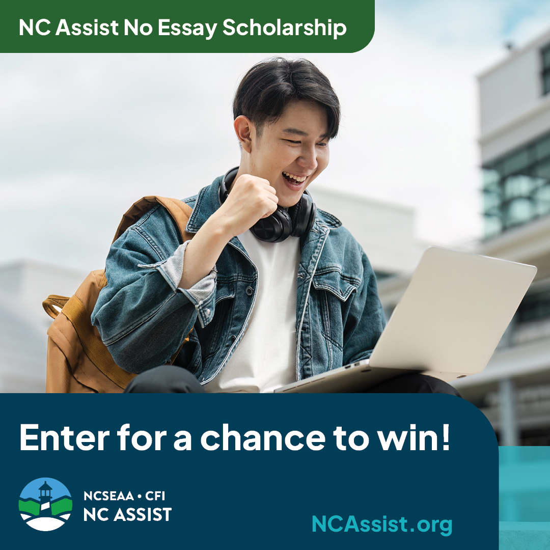 NCAssistLoans's tweet image. There’s no required essay, no lengthy application, no hidden terms or conditions, but $1,000 reasons to apply for the NC Assist No Essay Scholarship! bit.ly/4dUsO6U

#NCAssist #PayforCollege #NoEssayScholarship #Scholarships #NorthCarolina