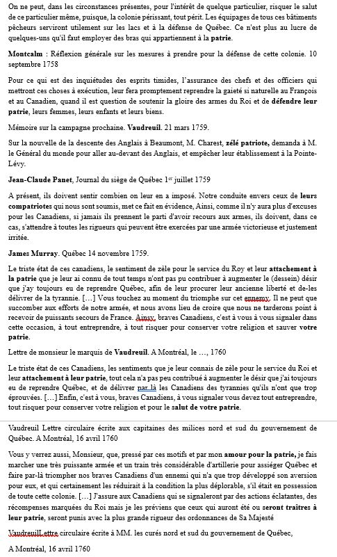 BaratonEdouard's tweet photo. #patrie, #patriote et #compatriote des Canadiens. citations des années 1758-1760.
Montcalm. Vaudreuil. Panet. Murray. https://t.co/DEGBZ5Oumd