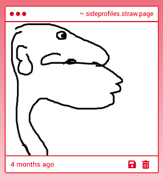 Side profiles for drawing reference tweet media