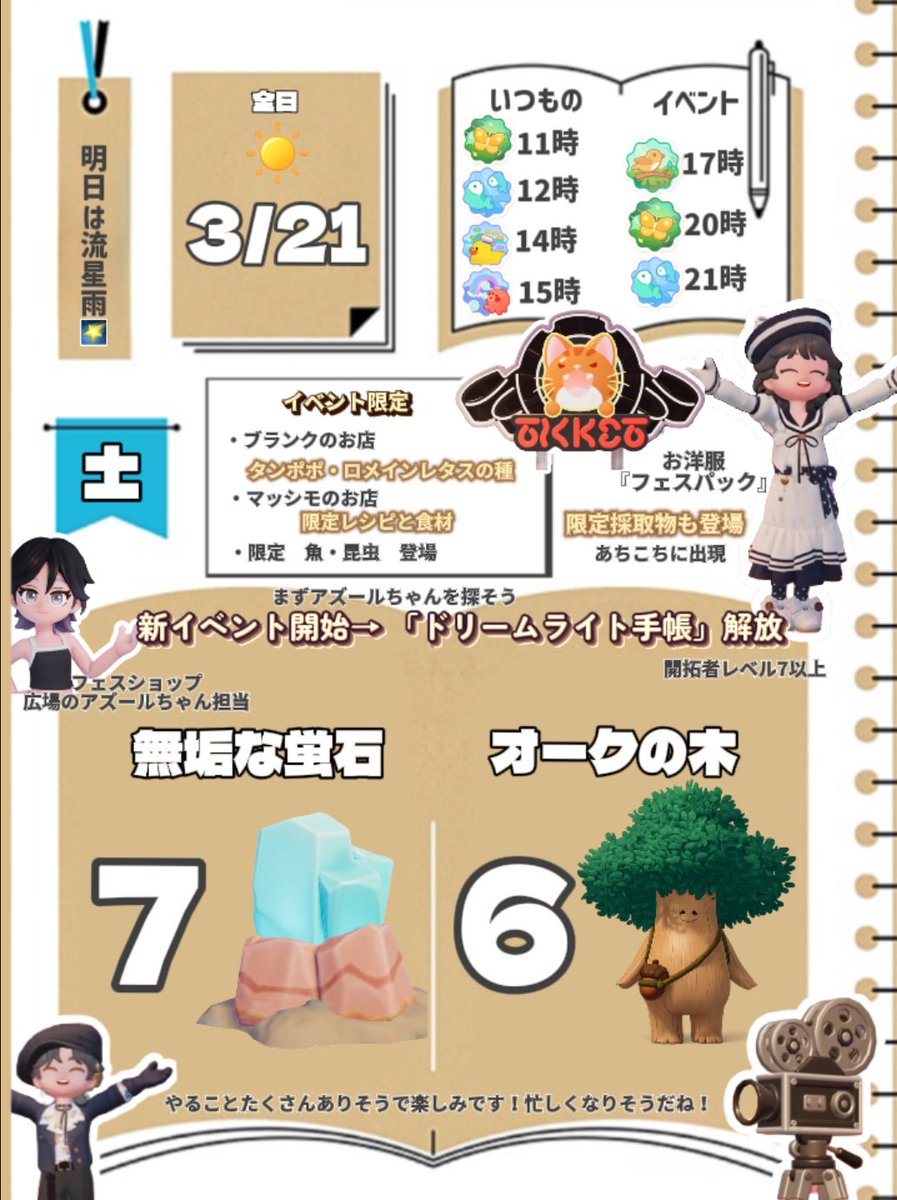 ArichanTaylor's tweet photo. 今日3/21 ハートピア

無垢な蛍石🪨　オークの木🌲　場所

ドリームライトフェスはじまったよ🎞️

#ハートピア　#Heartopia #ハートピアスローライフ https://t.co/qkwBJbjAOF