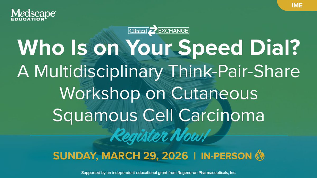 MedscapeLIVE tweet media