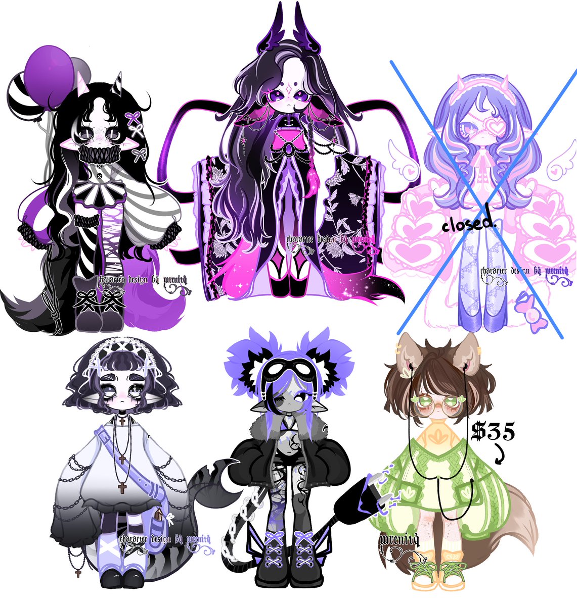 wren | character design tweet media