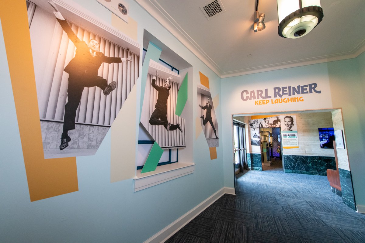 NtlComedyCenter's tweet photo. Today, on his birthday, we remember the legendary Carl Reiner  whose influence continues to shape generations of artists.

The National Comedy Center’s Department of Archives and Preservation is named in his honor, and our Carl Reiner exhibit brings his remarkable career to life—from his early work on "Your Show of Shows" and the creation of "The Dick Van Dyke Show," to his films with Steve Martin and the iconic "2000 Year Old Man" with his best friend, Mel Brooks.
