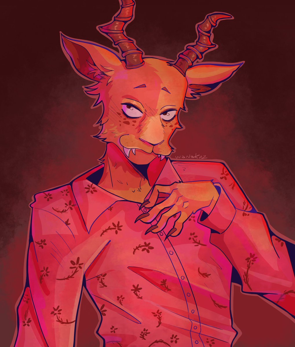 dibujo feo que hice de melon, no sé que quise experimentar :P #melon #BEASTARS