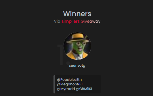 PopsiclesEth's tweet photo. @MegahopNFT Congratulation @seunsotg drop ur wallet https://t.co/rxGb9UviRB