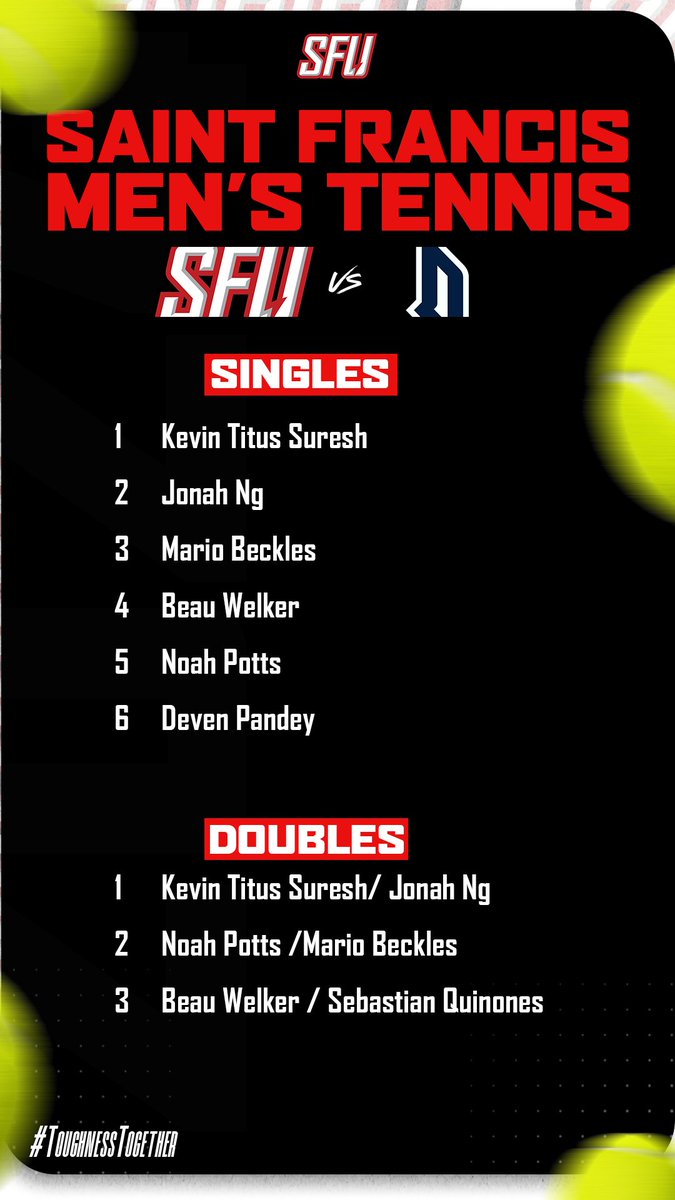 Saint Francis Tennis tweet media