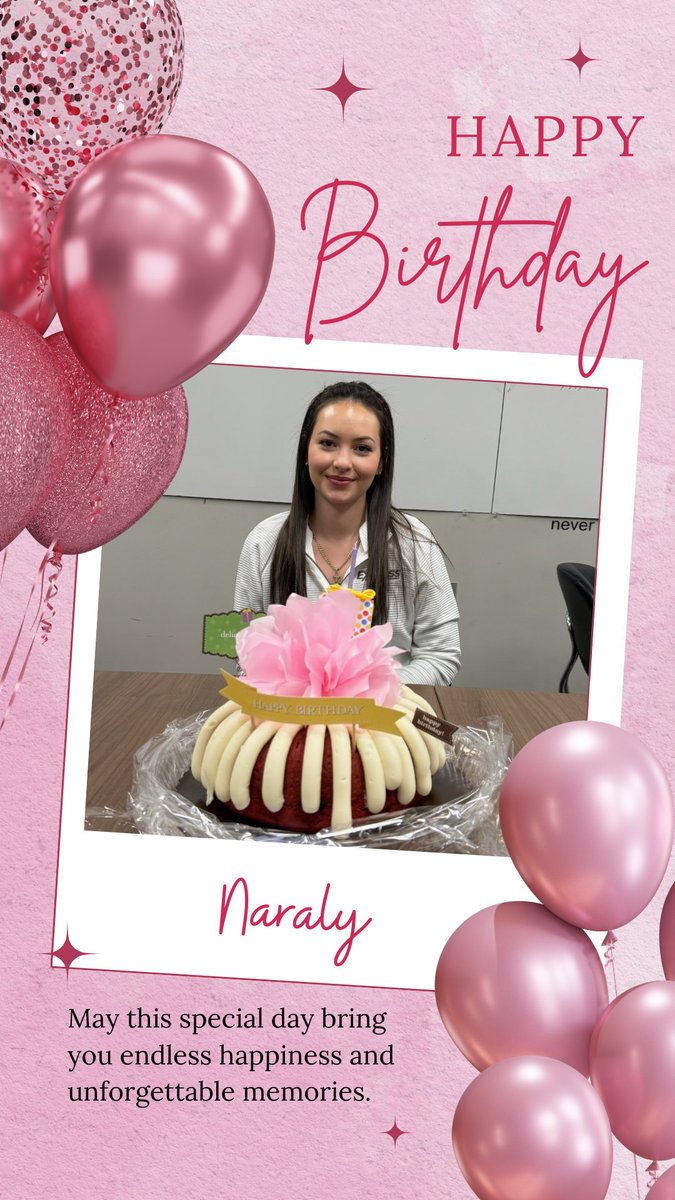 Happy Birthday, Naraly! 🎉🥳We hope you had a great day today !