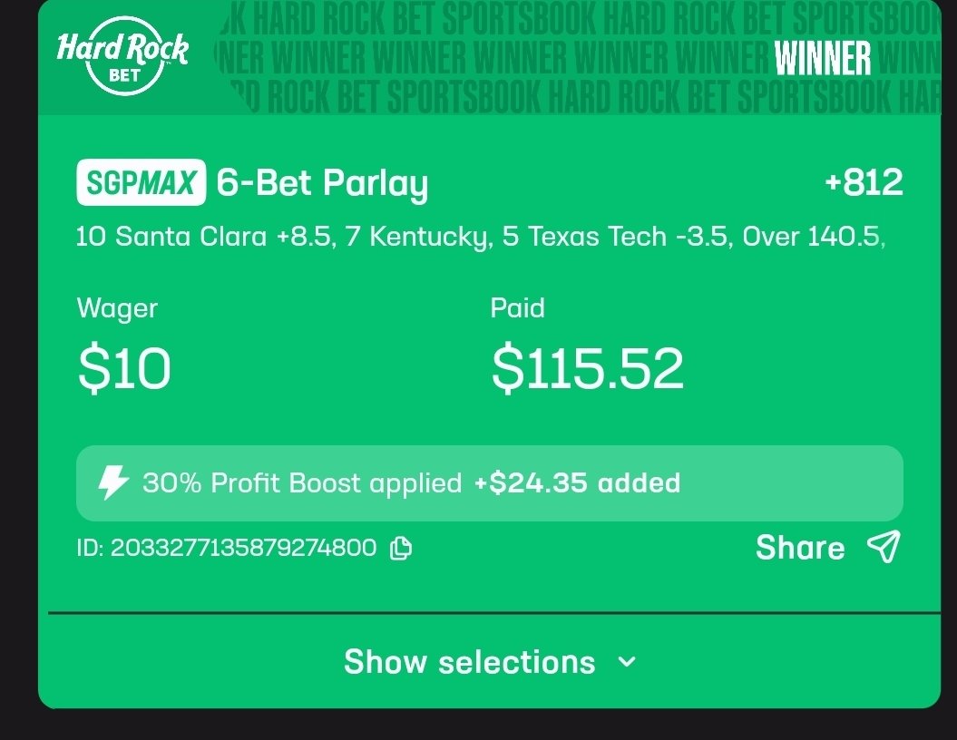 Early money winnings...gotta love it!