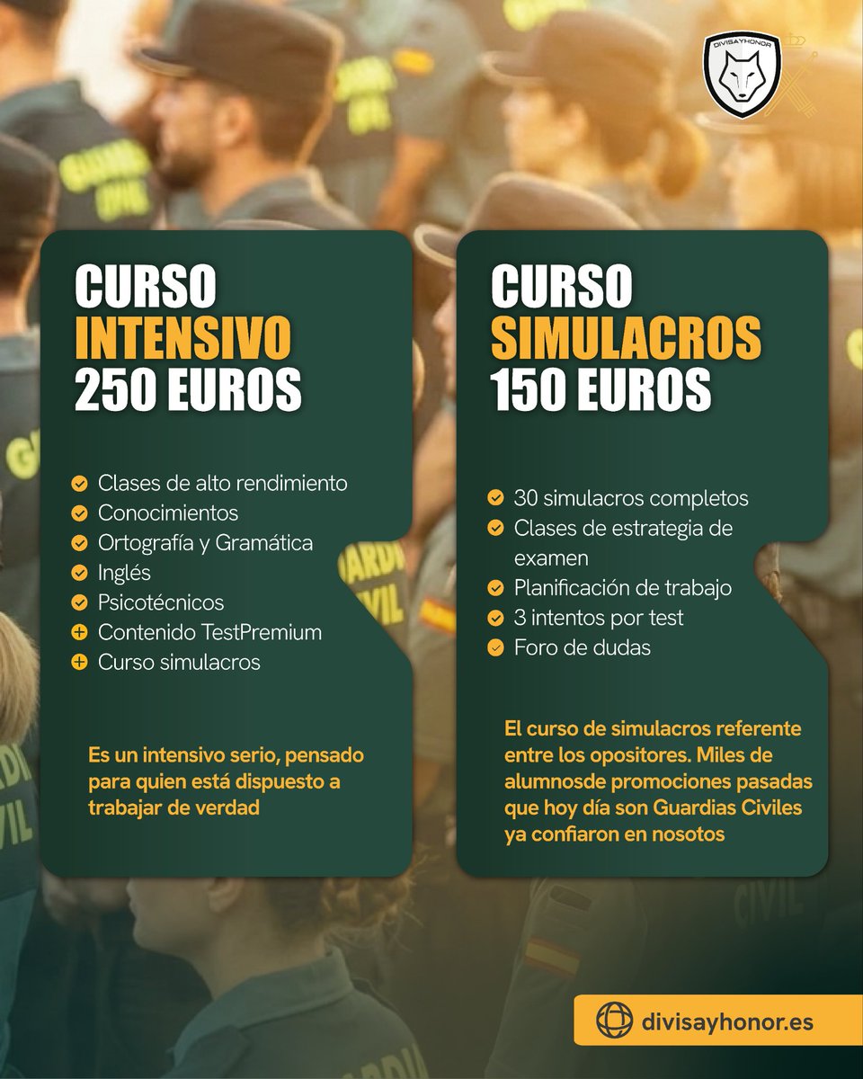 DIVISA y HONOR - Oposiciones a la Guardia Civil tweet media