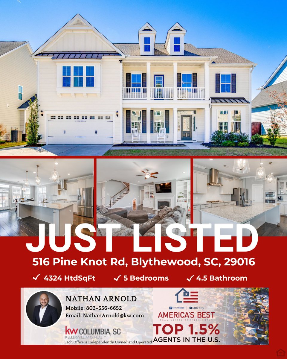 newhomenate's tweet photo. JUST LISTED in LongCreek Plantation! 🏡 516 Pine Knot Rd — 5BR, 4.5BA, 4,324sf with a chef’s kitchen, guest suite on main, office + bonus, and sunroom with fireplace. Spacious primary suite, big yard with gazebo &amp; irrigation. Schedule your showing today! ✨ https://t.co/aqYCmHibiJ