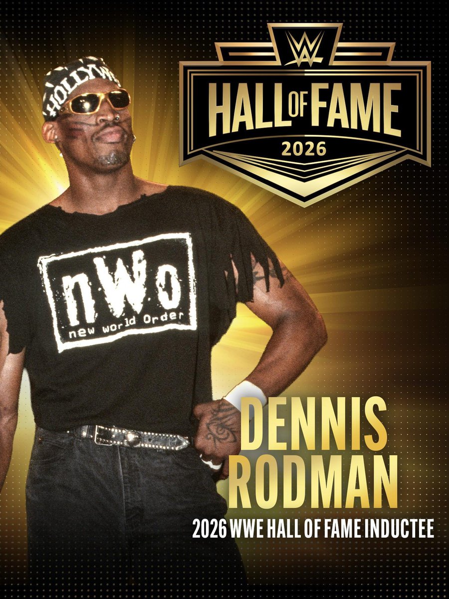 nWo4lifeWCW's tweet image. Man, i miss Hollywood Hulk Hogan on moments like this.

@dennisrodman is going in! #WWEHOF #HallOfFame

#nWo4Life