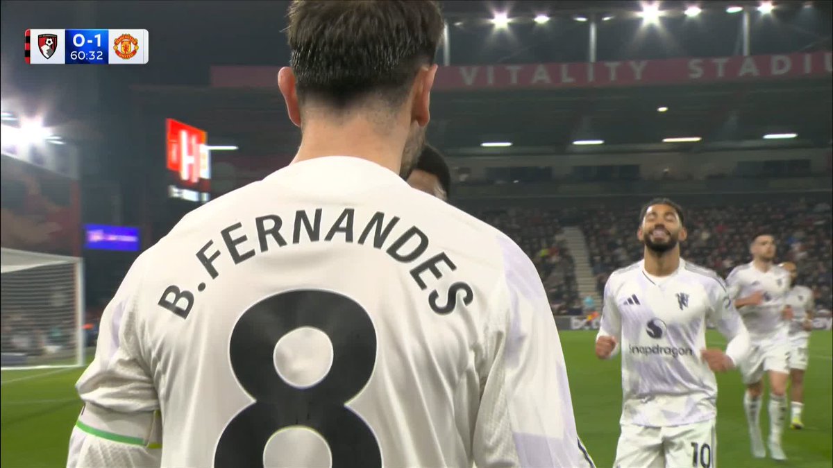 ساهم برونو فرنانديز في 9 أهداف في مبارياته الـ 9 في الدوري الإنجليزي الممتاز ضد بورنموث.. 5 أهداف. 4 تمريرات حاسمة 