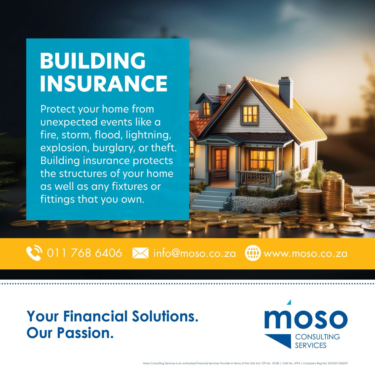 moso_consulting's tweet image. Building Insurance

Protect your home from unexpected events like a fire, storm, flood, lightning, explosion, burglary, or theft.

moso.co.za/personal-insur…

#MosoConsultingServices #PersonalInsurance