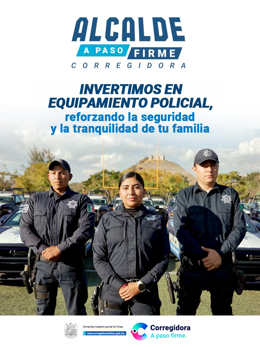 Hoy, nuestro equipo policiaco cuentan con todo lo necesario, tanto en herramientas como en capacitación para que en Corregidora vivas tranquilo.
#AlcaldeAPasoFirme