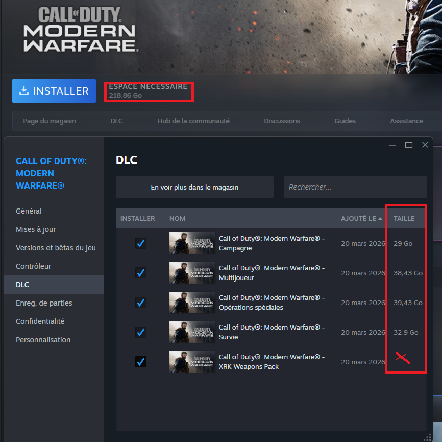 Marouke92's tweet photo. Modern Warfare 2019 est à 6 euros sur steam très bien néanmoins il nécessite 220go d'espace disque alors si quelqu'un peut me résoudre cette équation ca serait avec plaisir 😂 https://t.co/g3UX3fTtkS