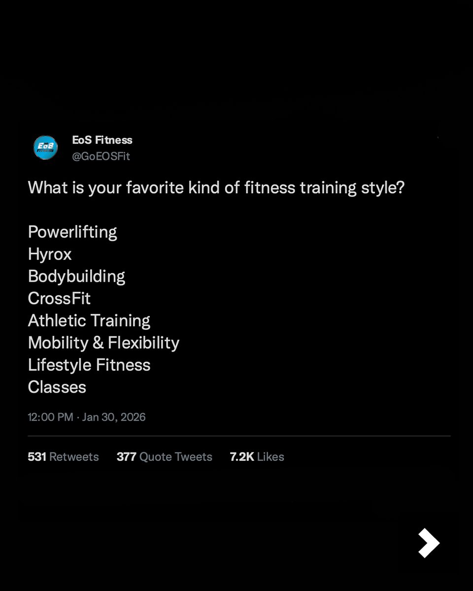 EōS Fitness tweet media