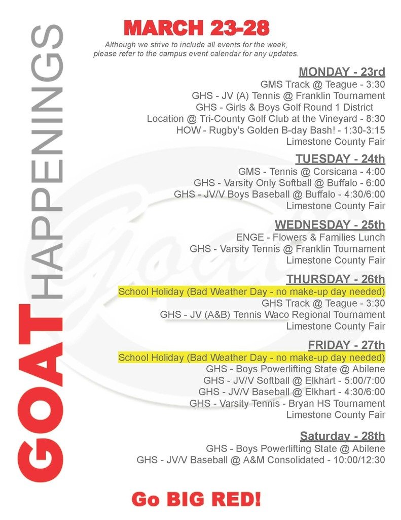 Groesbeck ISD tweet media