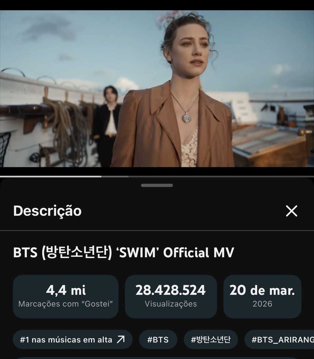cadê vocês assistindo ao mv de SWIM no YouTube? ainda não alcançamos nossa meta, deem uma atenção lá também por favor 🥰

e me contem, o que acharam do mv?