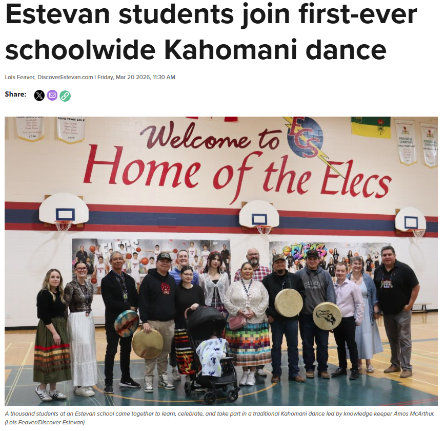 DiscoverEstevan's tweet image. Estevan students got moving with the first-ever schoolwide Kahomani dance, celebrating culture, community, and fun! 💃🕺 
Read more: discoverestevan.com/articles/estev… 
#Estevan #SchoolEvents #KahomaniDance #StudentLife #CommunityCelebration