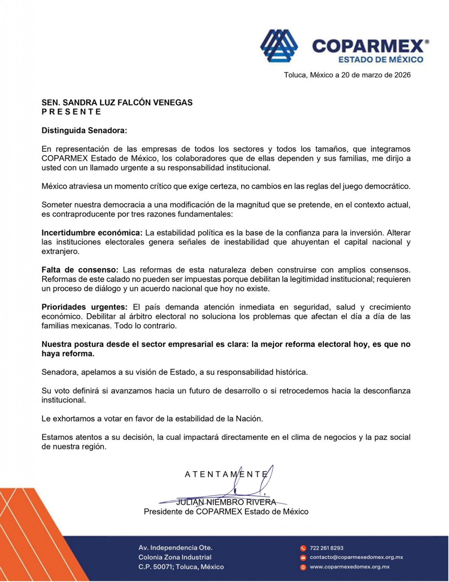 Coparmex Estado de México tweet media