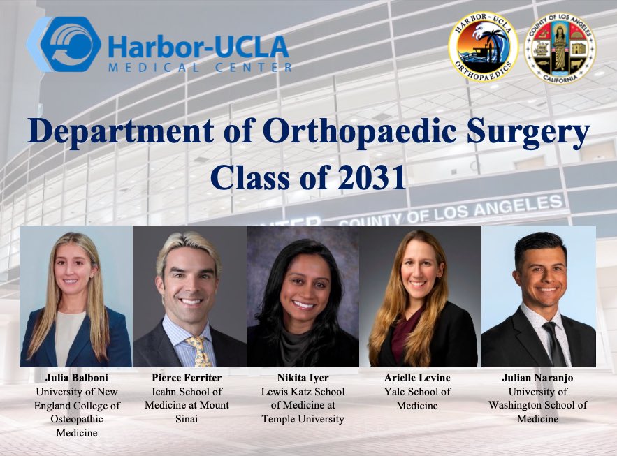 Harbor-UCLA Orthopaedic Surgery Residency tweet media