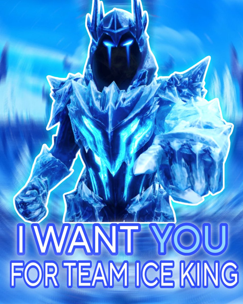 I Want YOU For #TeamIceKing 🫵