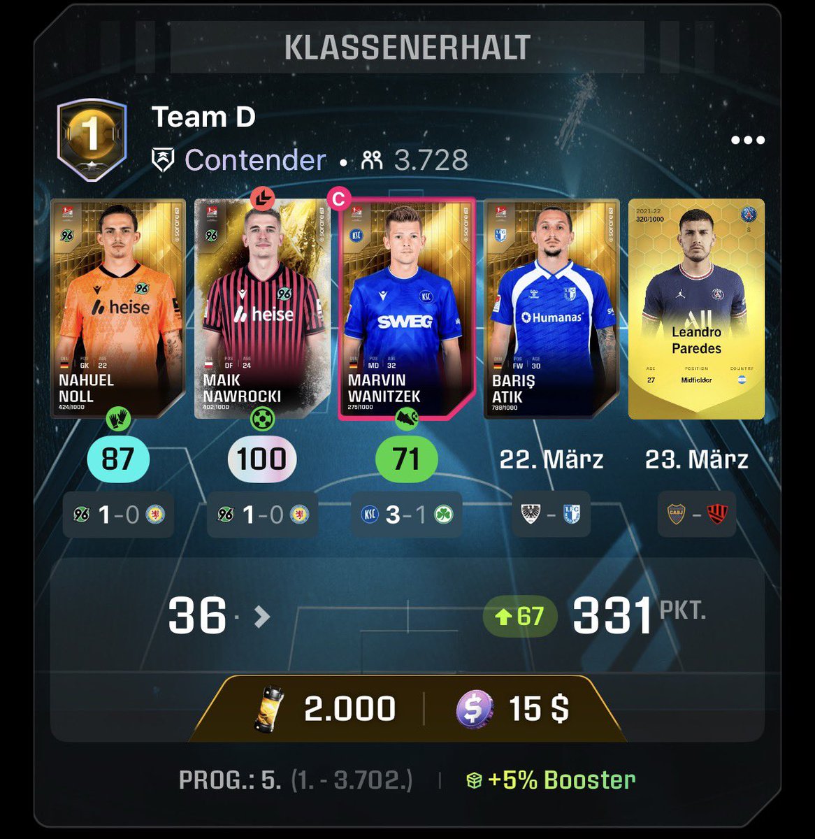 Sorare Bundesliga tweet media