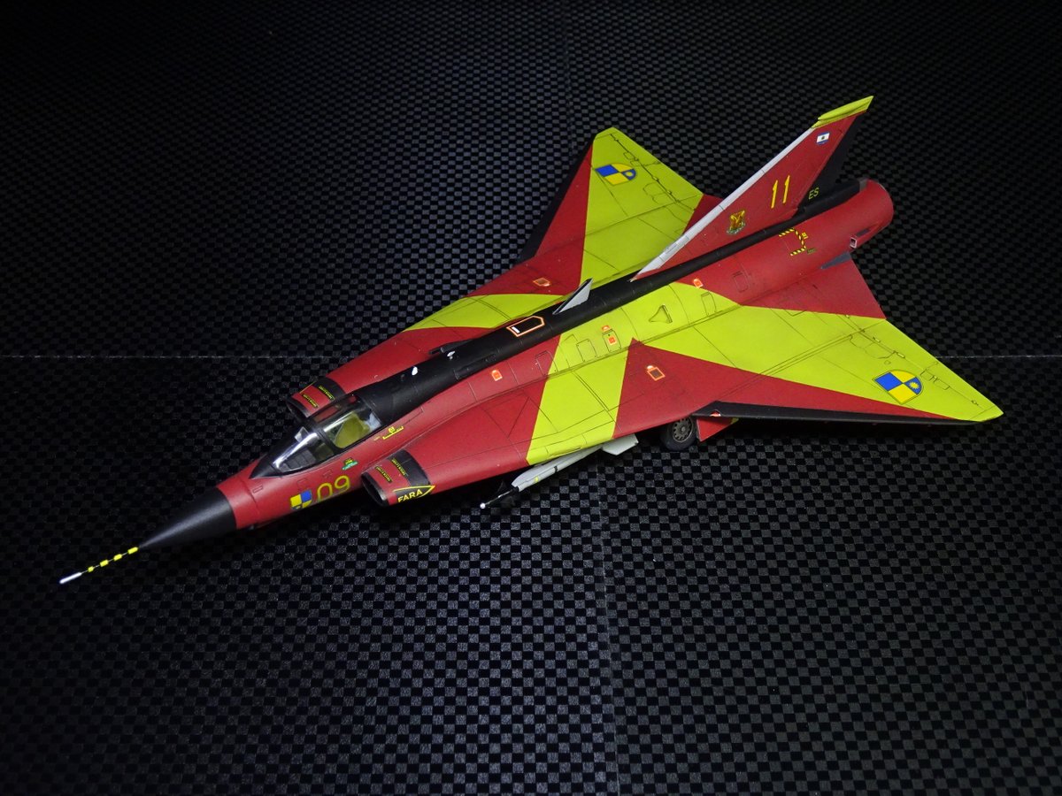 1/72 ハセガワ J35J ドラケン エスパーダ隊完成！エースコンバットZERO