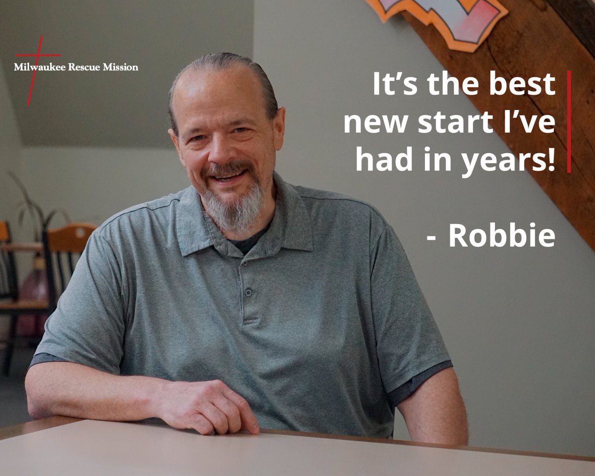 When Robbie finally hit the rock bottom of his addiction, he found unexpected grace and support. 

Visit milmission.org/stories/you-ga… to learn how your generosity helped Robbie find sobriety and hope at MRM!