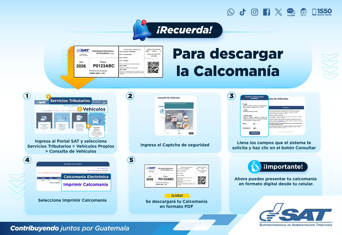 SAT Guatemala tweet media