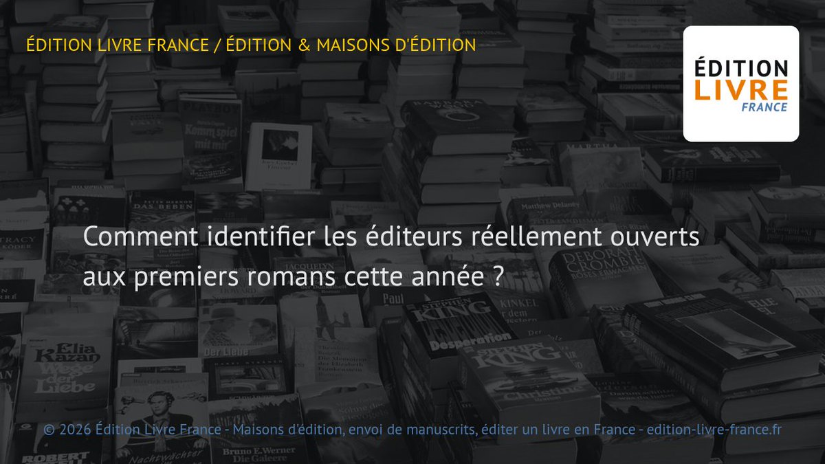 edition_fr's tweet photo. En mars 2026, le marché reste saturé : beaucoup de nouveautés, peu de temps de lecture et une exposition librairie limitée. Dans ce contexte, comment repérer les éditeurs vraiment ouverts aux premiers romans ? #édition #premierroman https://t.co/D1ZlkEJ4jY https://t.co/pfMGMXPLQy