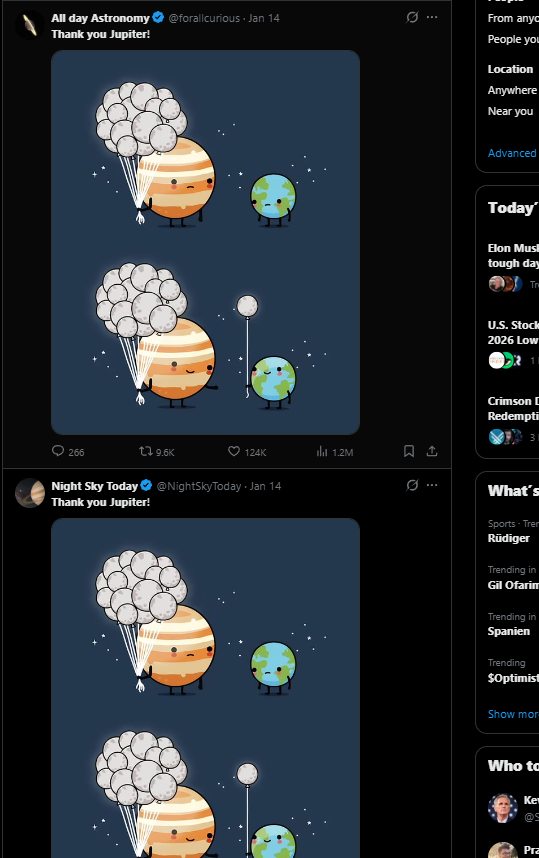 isendcoinshigh's tweet photo. Everyone is posting Thank you jupiter.

Time to make the $Thanks Coin.

https://t.co/5R7H04ujPf https://t.co/zgFhbLEoBK
