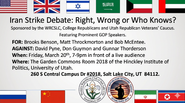 Washed_One's tweet photo. Debate tonight at the University of Utah! https://t.co/FXsxLSuLMW