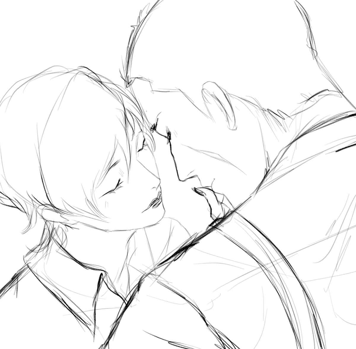 Nudlasior's tweet photo. Started a #shake artwork...... I'll probably finish it in some time because my studies are holding me back a lot 🥹 still, this two been on my mind for a while now 
#sherrybirkin #jakemuller https://t.co/KWgiH3hJvR