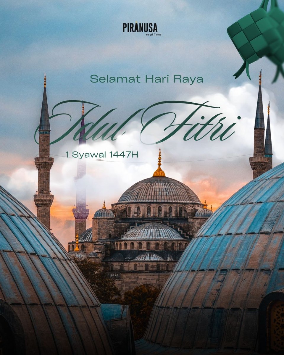 d5render_id's tweet photo. Selamat Hari Raya Idul Fitri 1 Syawal 1447H 🌙

Semoga kemenangan Ramadan membawa kedamaian dan semangat baru bagi kita semua.

Minal Aidin Wal Faizin mohon maaf lahir dan batin. 🤲

#Piranusa #IdulFitri1447H #HariRayaIdulFitri https://t.co/spoXxfnmpd