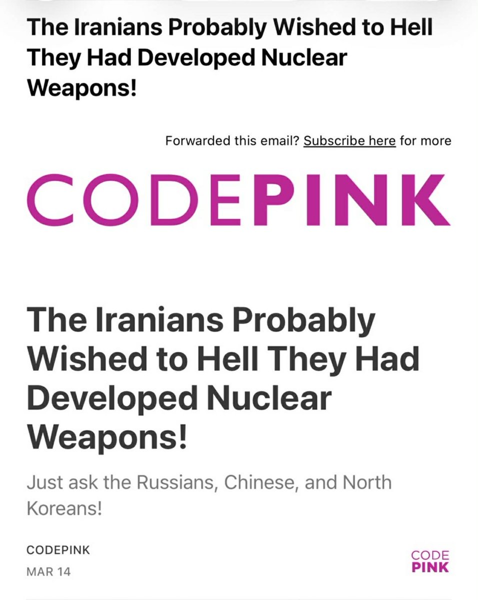 Stay classy <a href="/codepink/">CODEPINK</a>! Doing the IRGC's bidding🤮🤣