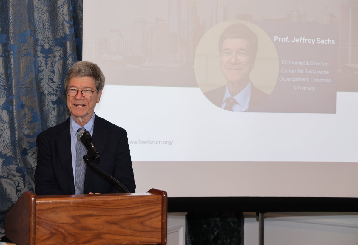 FWEorg's tweet photo. Preparing the Next Generation for a Global Future | Insights from Prof. Jeffrey Sachs

“We can connect classrooms across the world — almost costlessly.
The question is: are we ready to rethink how we educate?”
— Jeffrey Sachs

Full presentation here: https://t.co/iCOw6Jyq2b https://t.co/crPJnIr8Vz