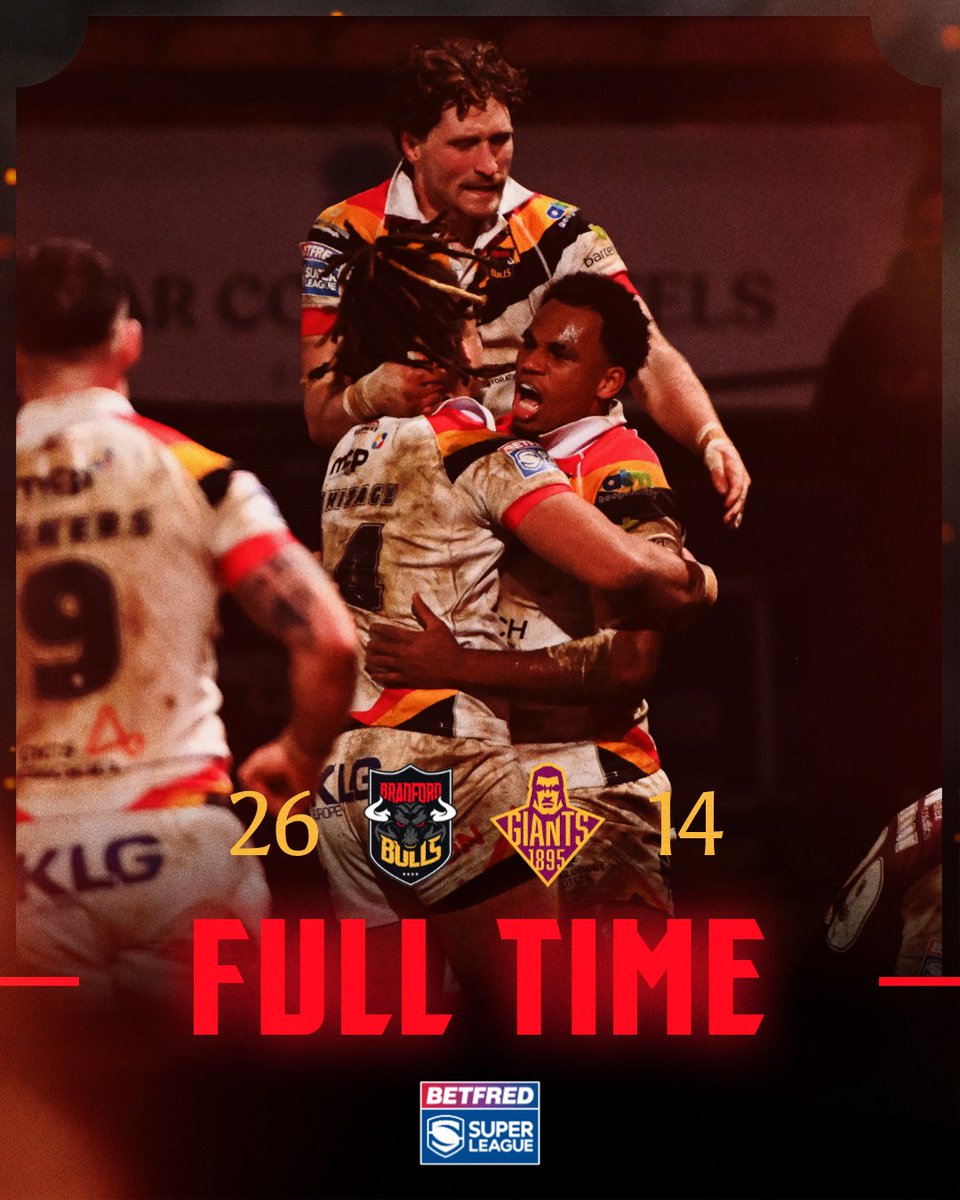 ⏲️ FULL-TIME | Four second half tries sees us maintain our 100% home record! GET IN!

#RunWithTheBulls