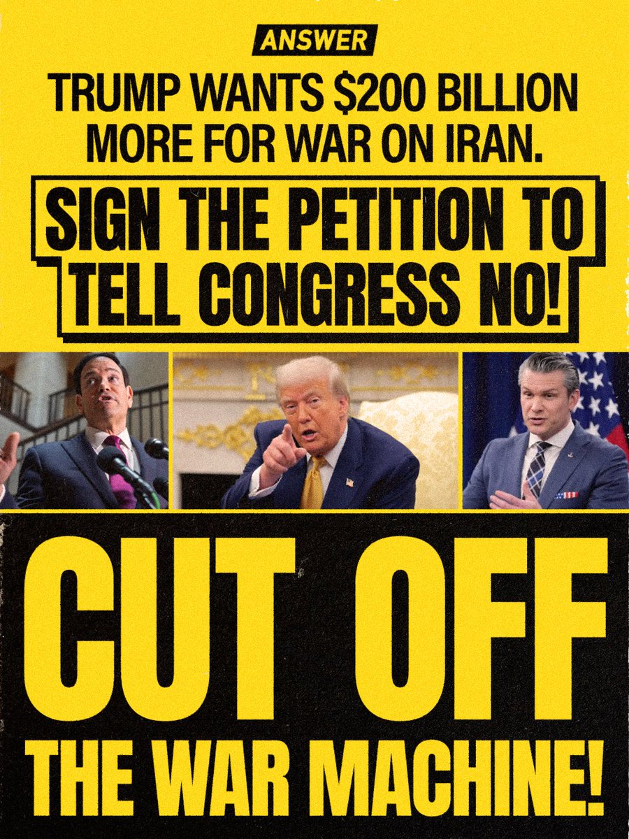 ANSWER Coalition tweet media