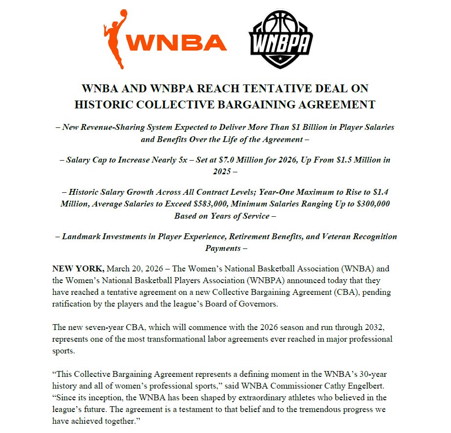 WNBA Communications tweet media