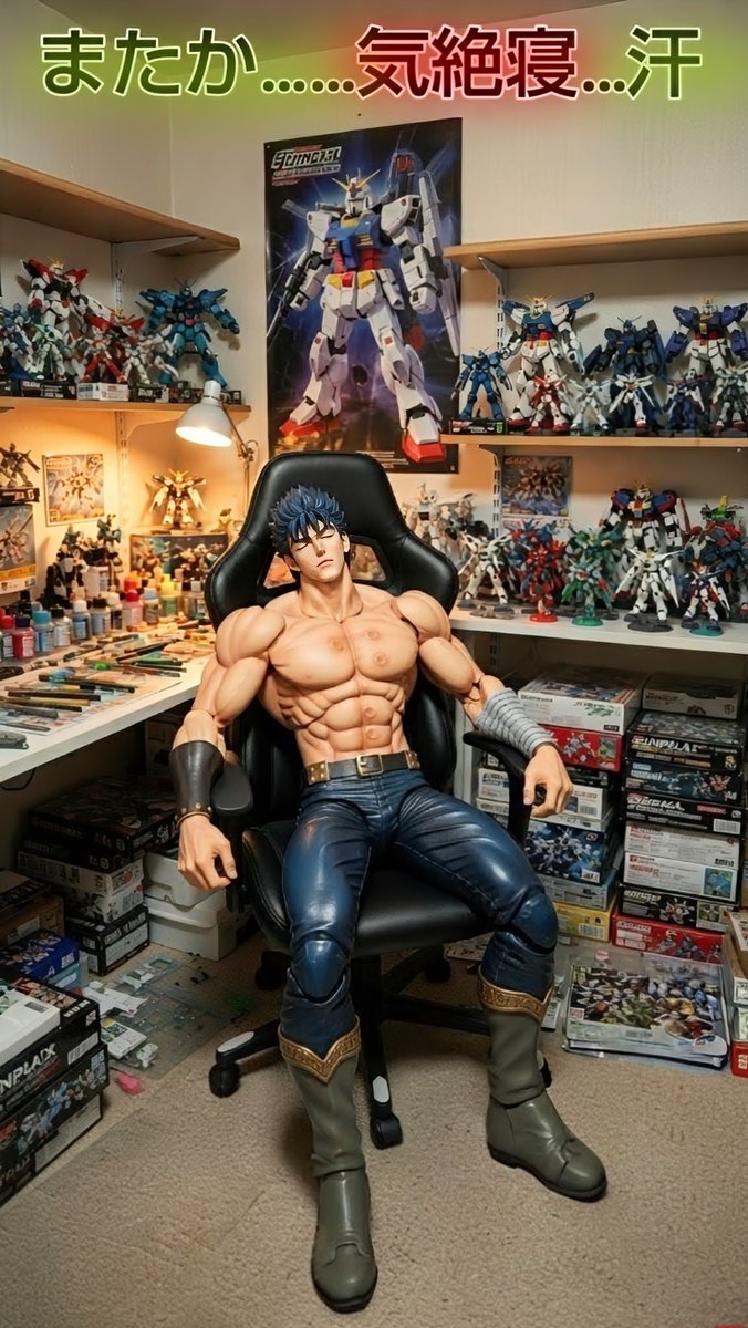 ForceMaybe's tweet photo. 計画的に視聴出来る体制を使ったのに…前回のポストから…気がついたらもう朝だった汗(夕飯まだ食べてないw) 良い子は寝て育つ…もう大人なのに…今日こそは2週間前のアノ大事な公演見なきゃ! とりあえず準備して…ジム行って来ますw
#白鳥沙怜
#超像可動 #北斗の拳 #ケンシロウ
#fitplace24 https://t.co/JKci4kxwh3