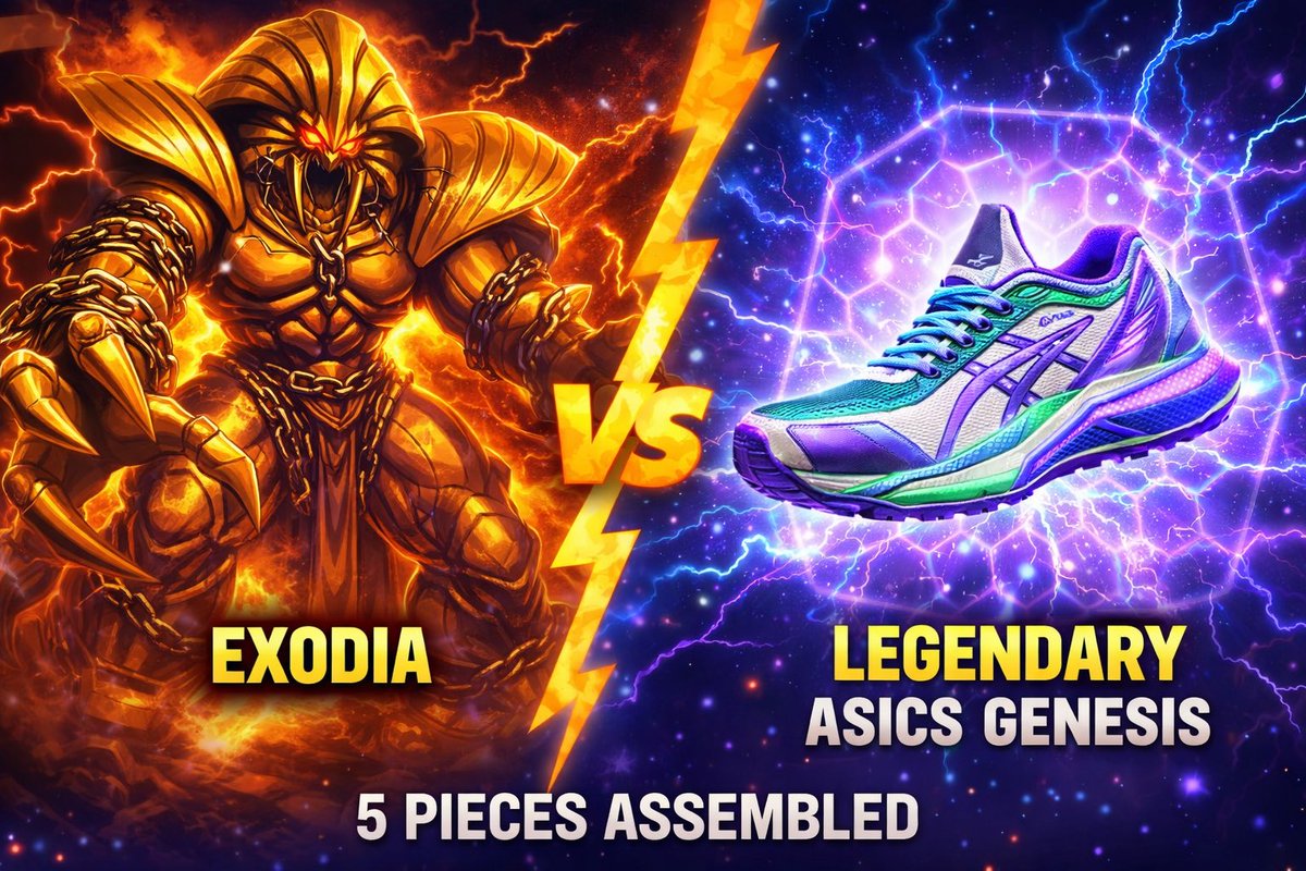 Nimeni3108's tweet image. 5 pieces.
Assembled.

Back then, it was Exodia the Forbidden One.

Today—

👟 1 ASICS EPIC Genesis
➕ 4 EPIC sneakers

And soon…

LEGENDARY GENESIS.

No luck.
Just consistency.

Built, not pulled.

This is my Exodia.

#STEPN #StepnGo #GMT