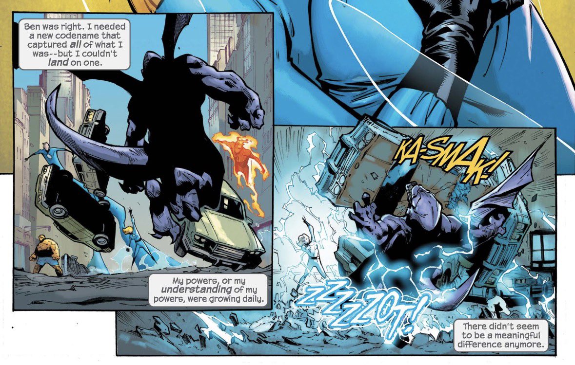 Thinking about how the invincible woman Sue carried the team to an unhealthy degree we see her interfering with key learning points of the FFs early days in places she didnt need too and how they likely never learned stuff our FF boys did which means they might have an upper hand