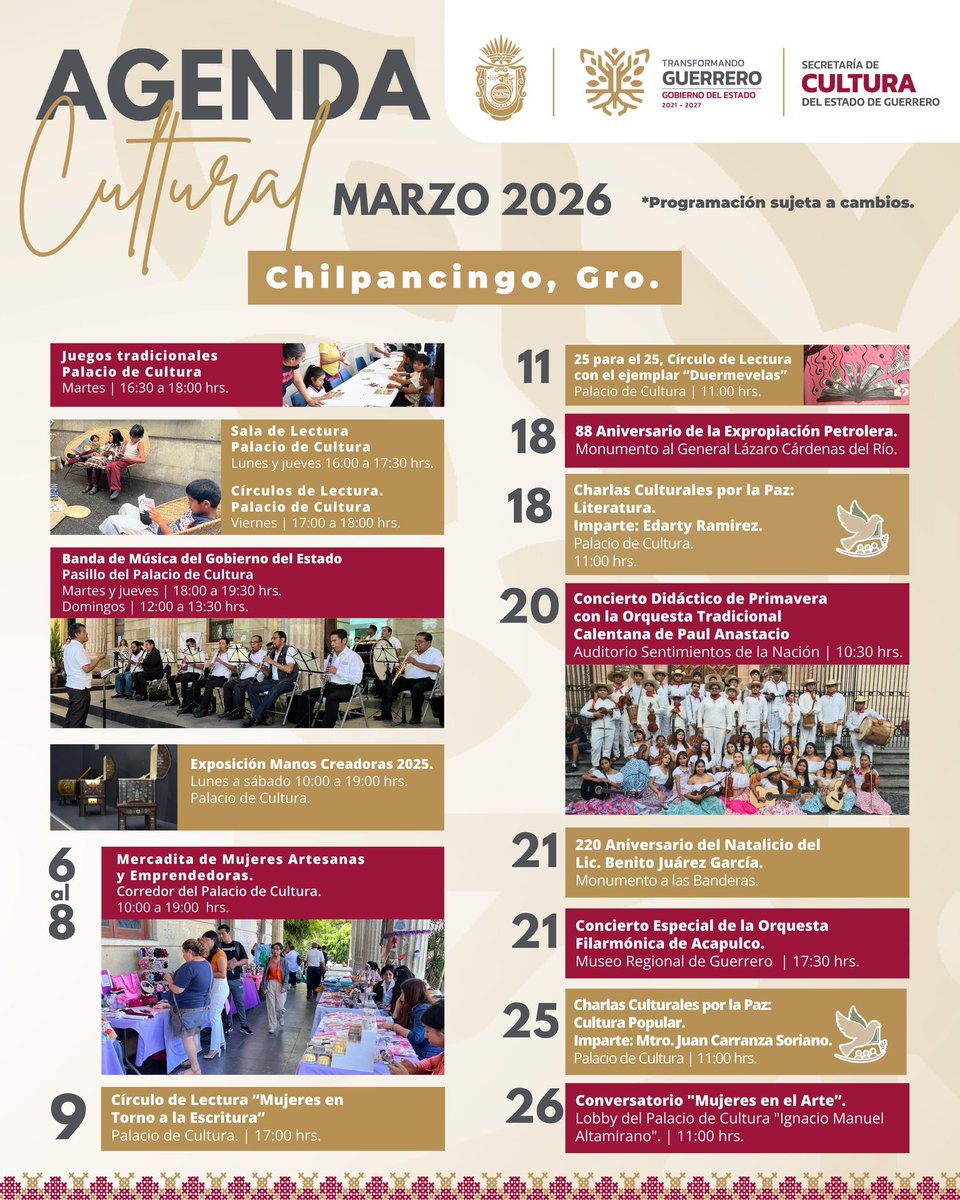 Secretaría de Cultura Gro. tweet media