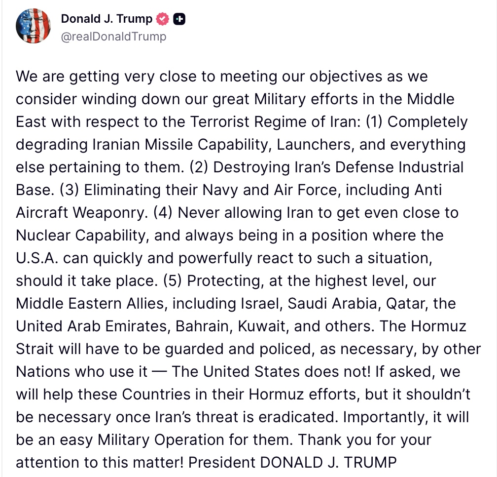 Donald J Trump Posts TruthSocial tweet media