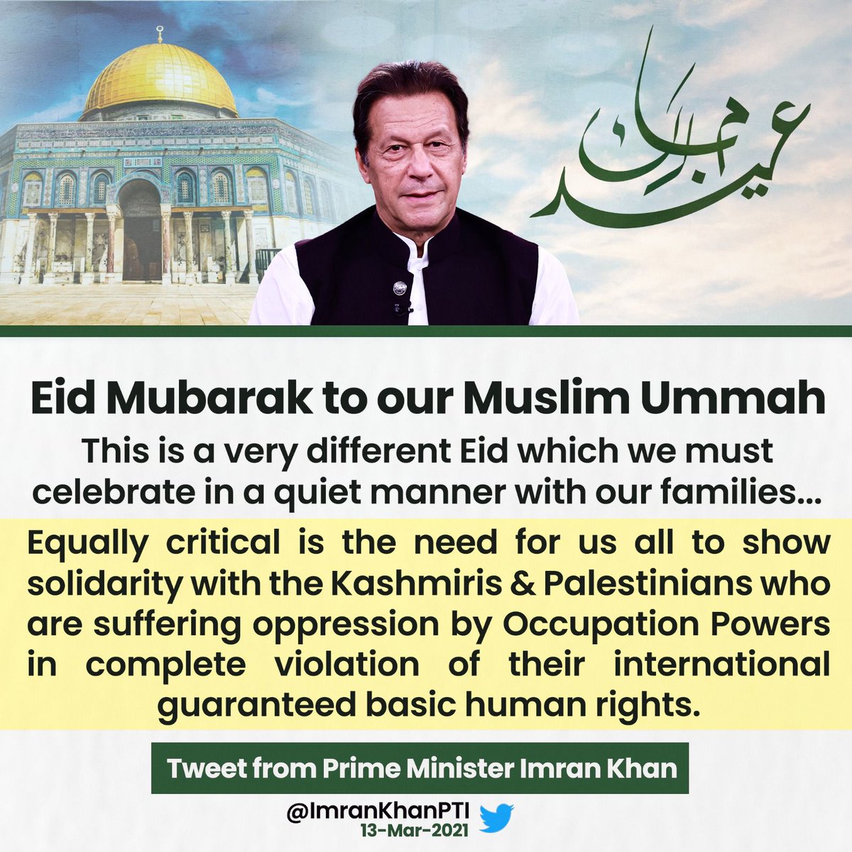 AhmedZubie's tweet image. Eid Mubarak to our Muslim Ummah !!

#CrueltyAgainstKhanOnEid
#EidMubarak #MuslimUmmah
@TeamiPians