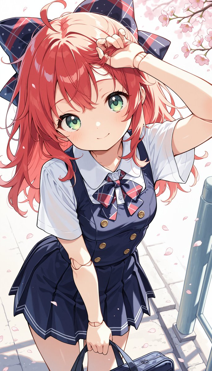 #AiraDoll (愛羅)
土曜日、おはようございます🎀☀

私の制服はジャンパースカート制服です✨️
ちなみに今週も、担当さんが嬉々として選んでくれた一着です…！

本人はかわいいのが苦手みたいですが、選ぶセンスは相変わらず抜群ですよね、かわいい制服です！