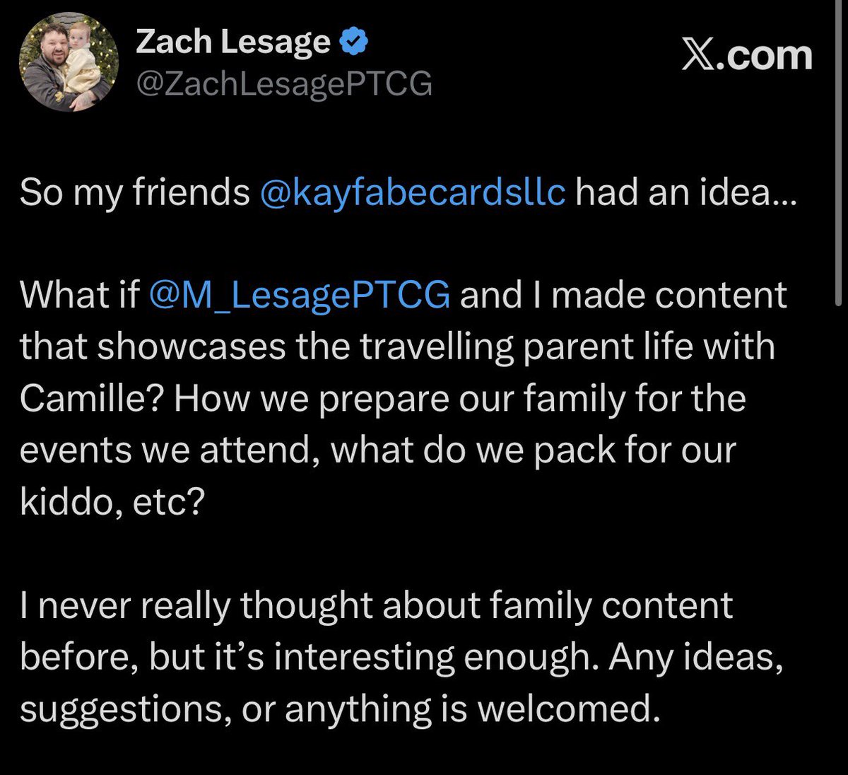 Zach Lesage tweet media